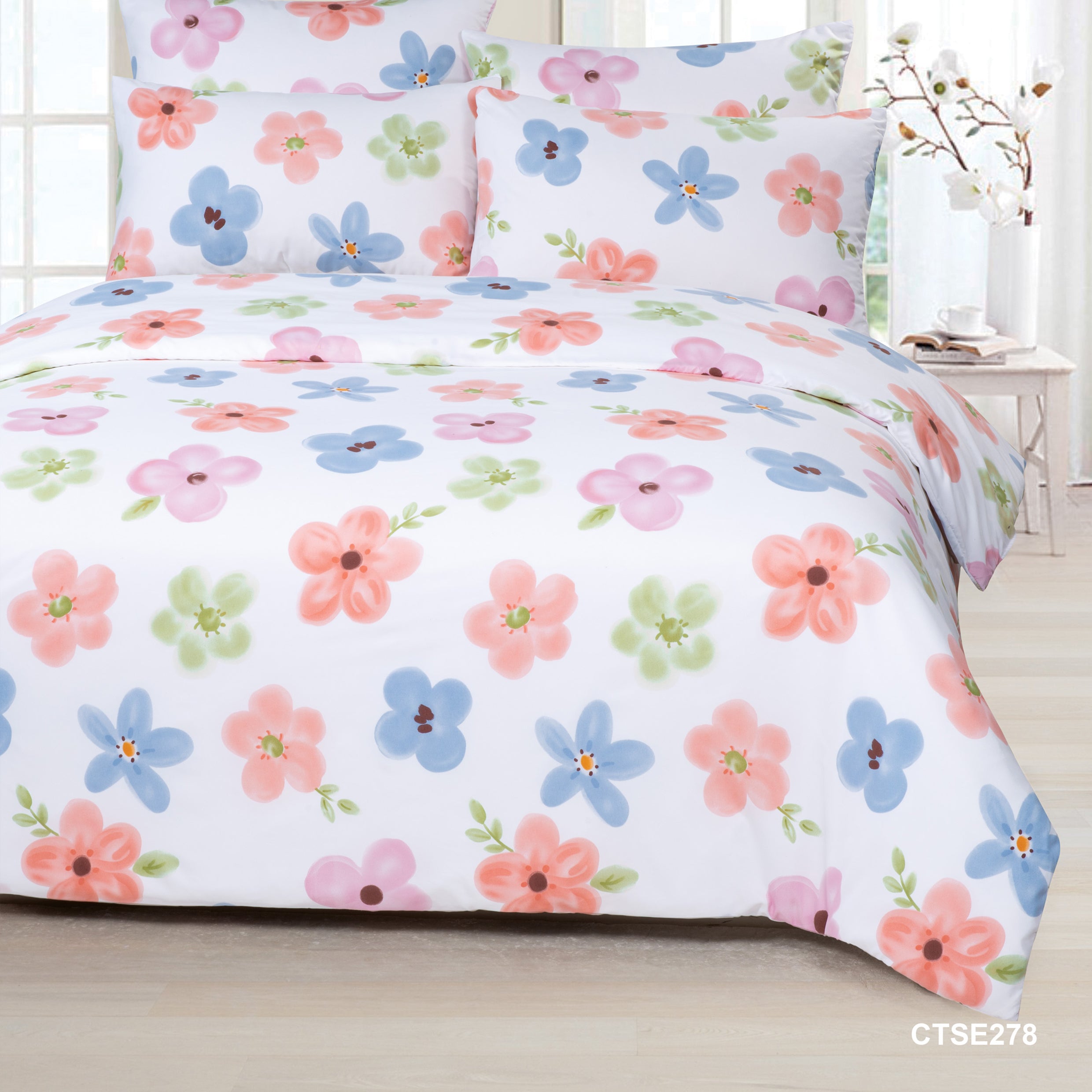 蜜桃絨印花冷氣被