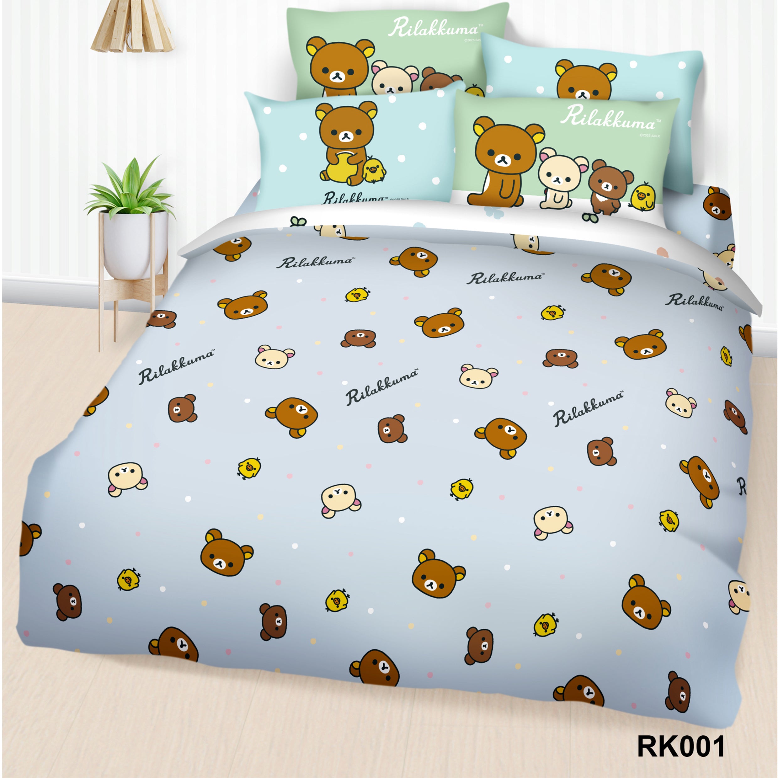 高密度純棉卡通系列 - 輕鬆小熊