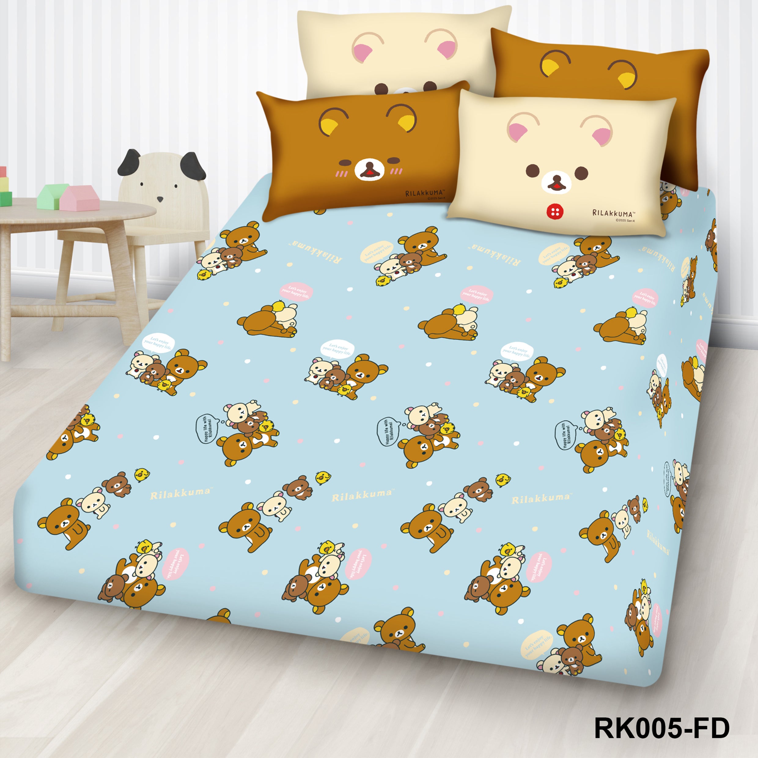 高密度純棉卡通系列 - 輕鬆小熊