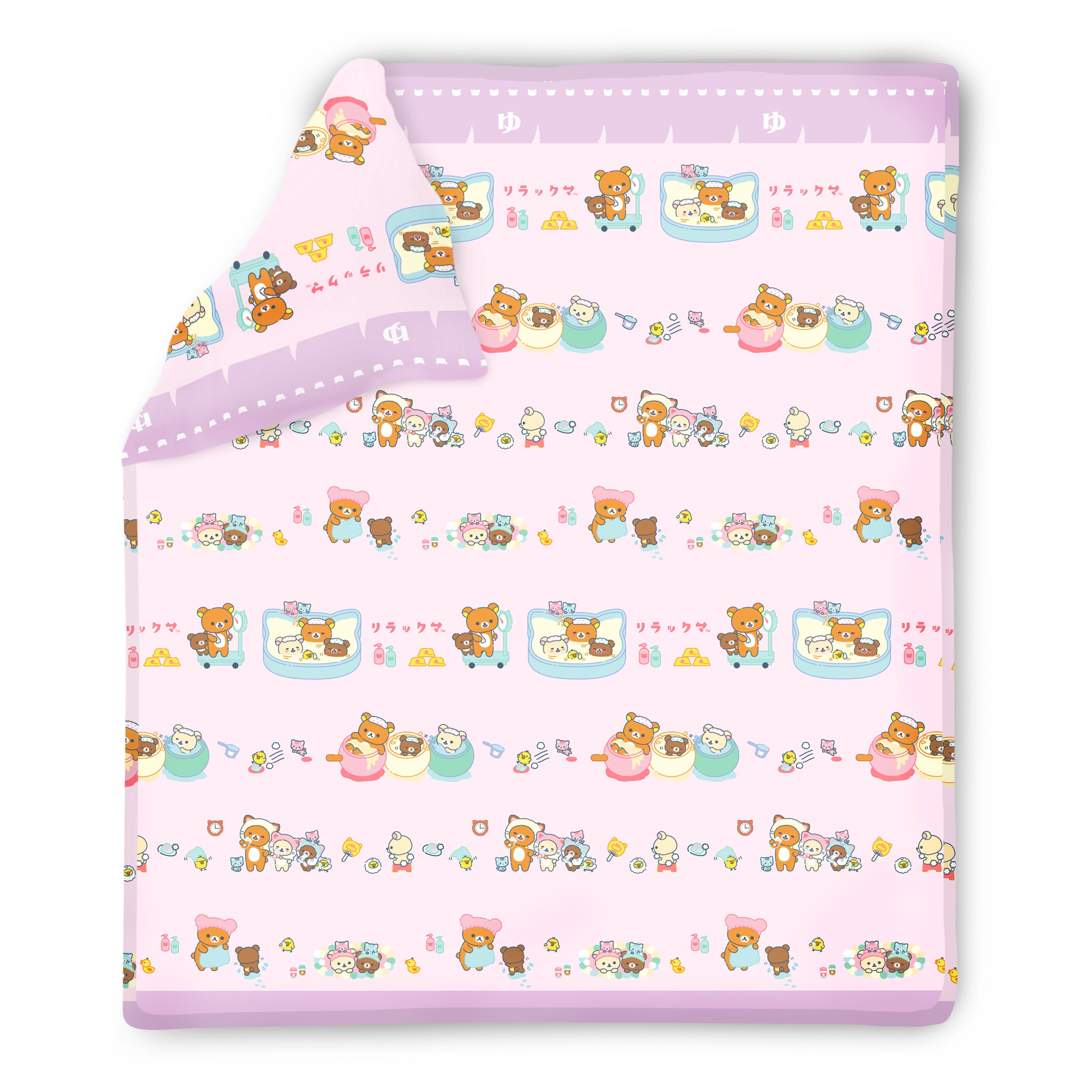 Swiss Sanitized®卡通抗菌冷氣被 (蜜桃絨面) - 輕鬆小熊