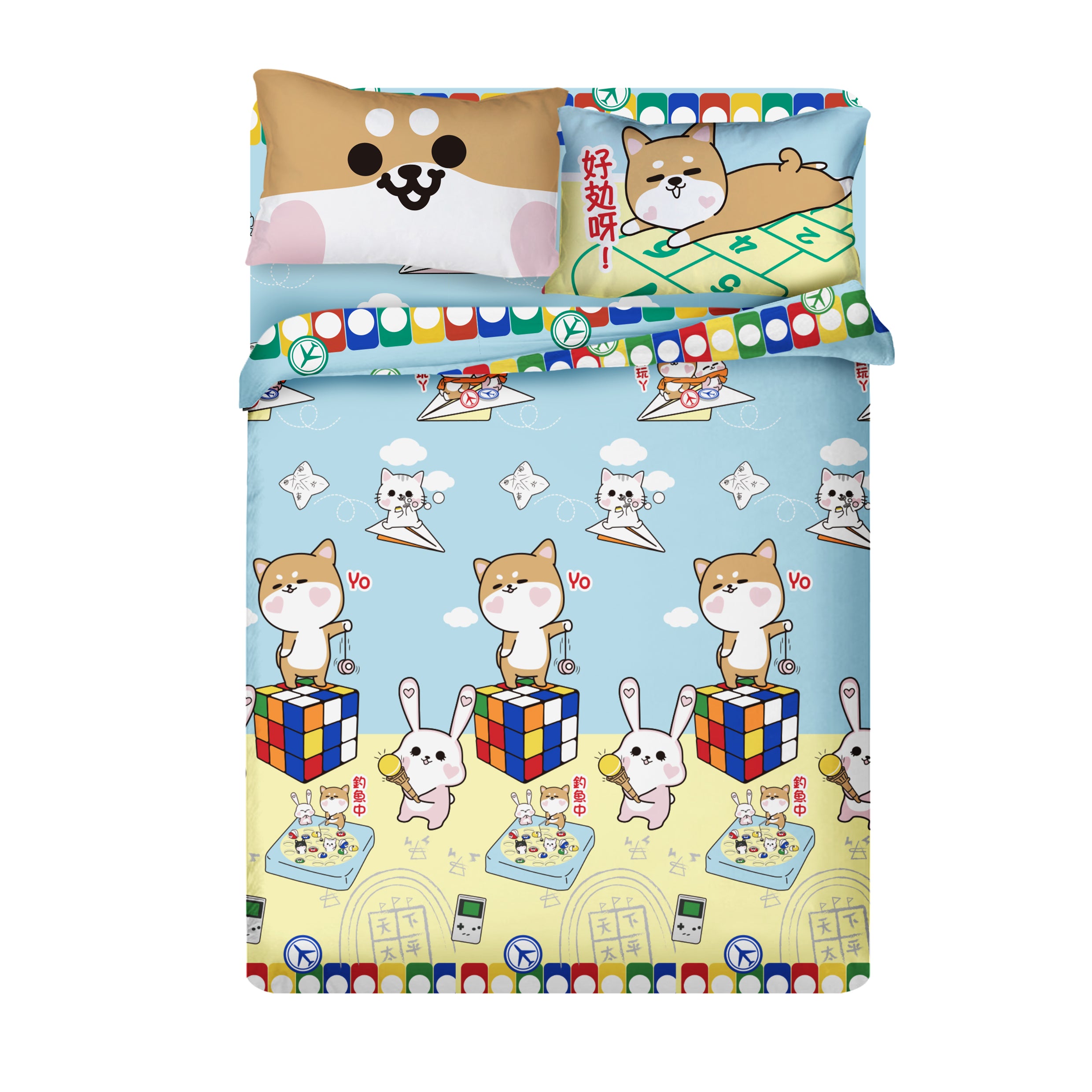 高密度純棉卡通系列 - 柴狗君