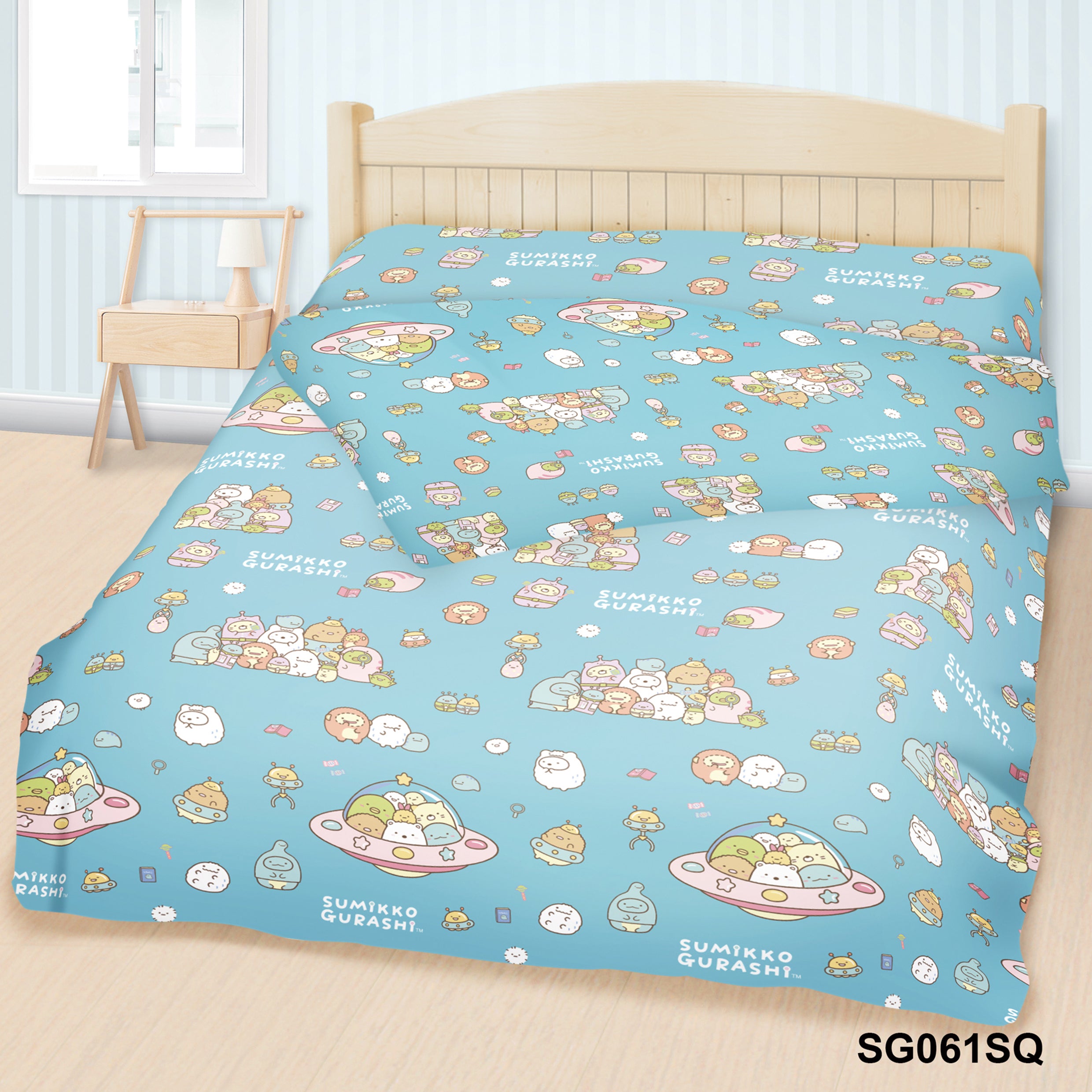 Swiss Sanitized®卡通抗菌冷氣被 (蜜桃絨面) - 角落小夥伴